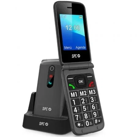 SPC Stella 3 Teléfono Móvil para Personas Mayores 4G con Teclas Grandes, Botón SOS, Base de Carga, Color Negro - 2339N SPC Stella 3 Teléfono Móvil para Personas Mayores 4G con Teclas Grandes, Botón SOS, Base de Carga, Color Negro - 2339N